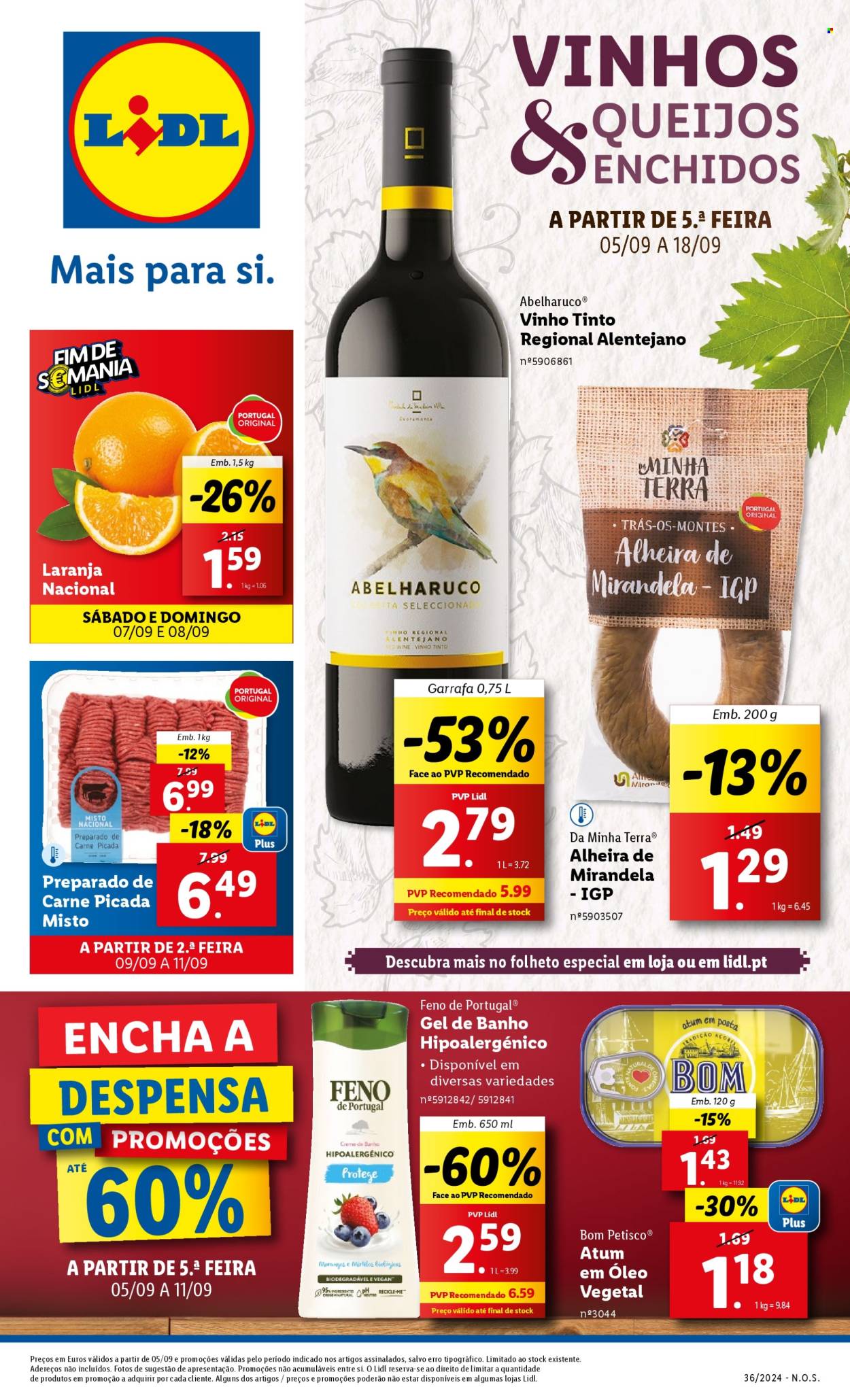 Folheto Lidl - 5.9.2024 - 18.9.2024. Página 1