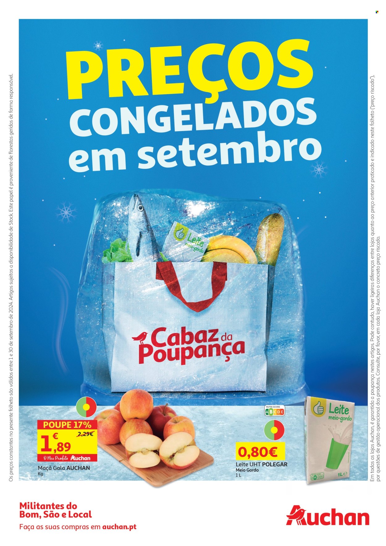 Folheto Auchan - 1.9.2024 - 30.9.2024. Página 1