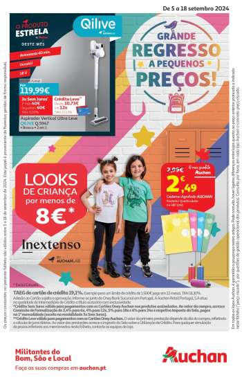 Folheto Auchan - 5.9.2024 - 18.9.2024.