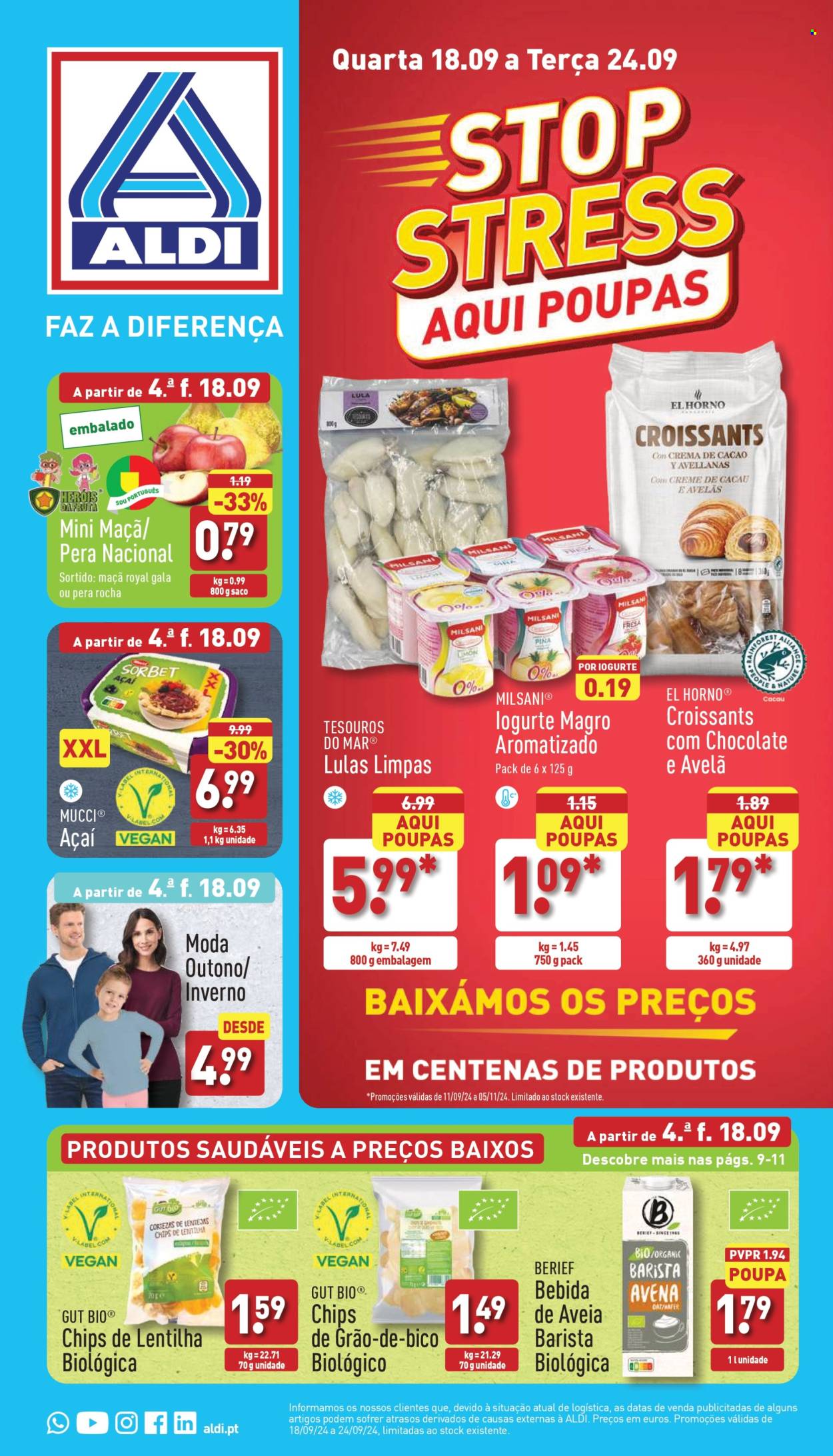 Folheto Aldi - 18.9.2024 - 24.9.2024. Página 1