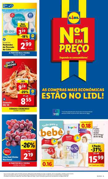 Folheto Lidl - 19.9.2024 - 25.9.2024.