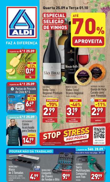Folheto Aldi - 25.9.2024 - 1.10.2024.