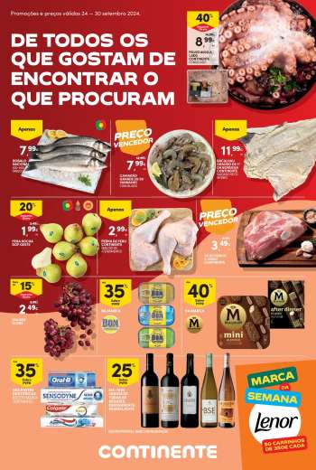 Folheto Continente Bom Dia - 24.9.2024 - 30.9.2024.