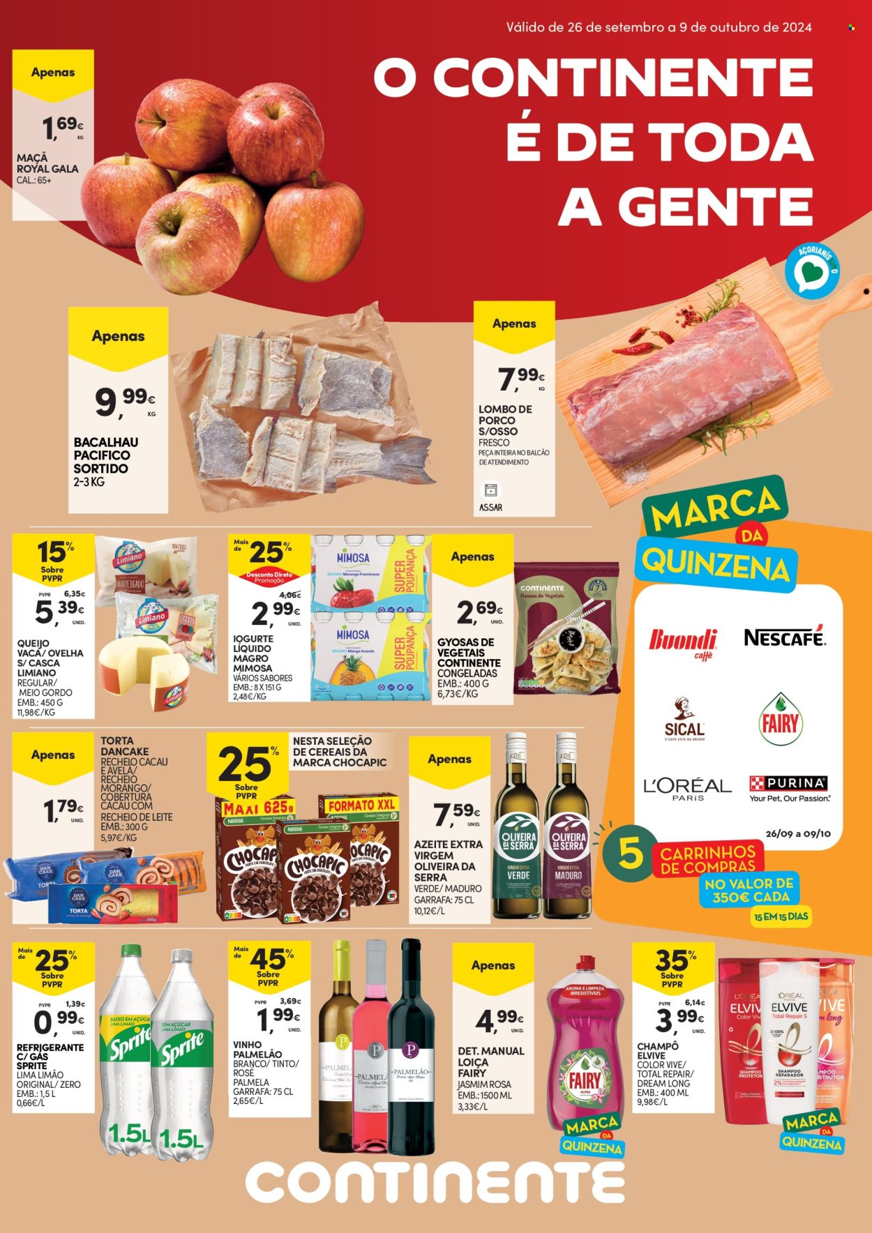Folheto Continente Modelo - 26.9.2024 - 9.10.2024. Página 1
