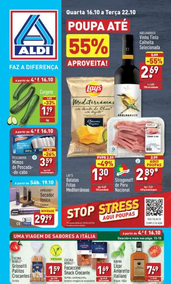Folheto Aldi - 16.10.2024 - 22.10.2024.