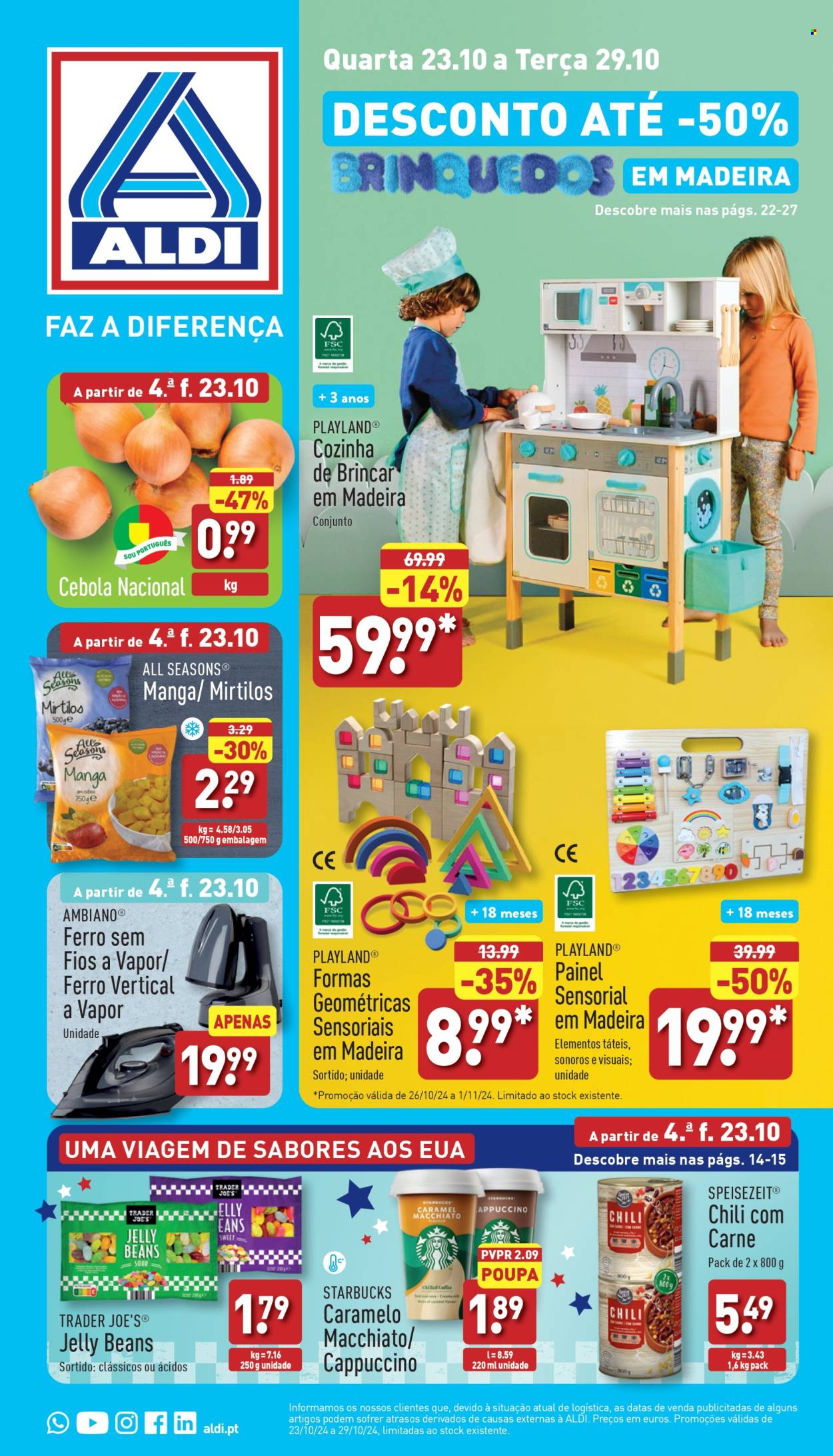 Folheto Aldi - 23.10.2024 - 29.10.2024. Página 1