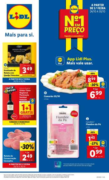 Folheto Lidl - 24.10.2024 - 30.10.2024.