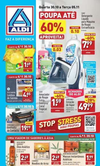 Folheto Aldi - 30.10.2024 - 5.11.2024.