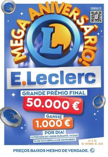 Folheto E.Leclerc - 24.10.2024 - 30.10.2024.