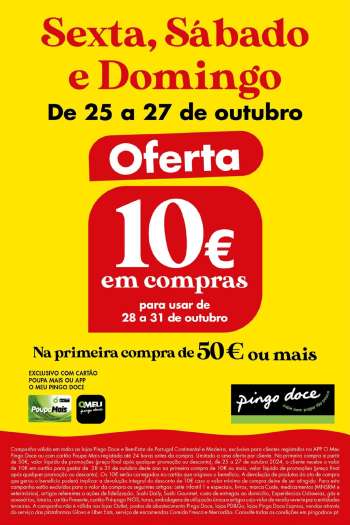 Folheto Pingo Doce - 25.10.2024 - 27.10.2024.