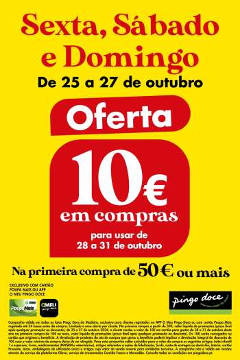Folheto Pingo Doce - 25.10.2024 - 28.10.2024.