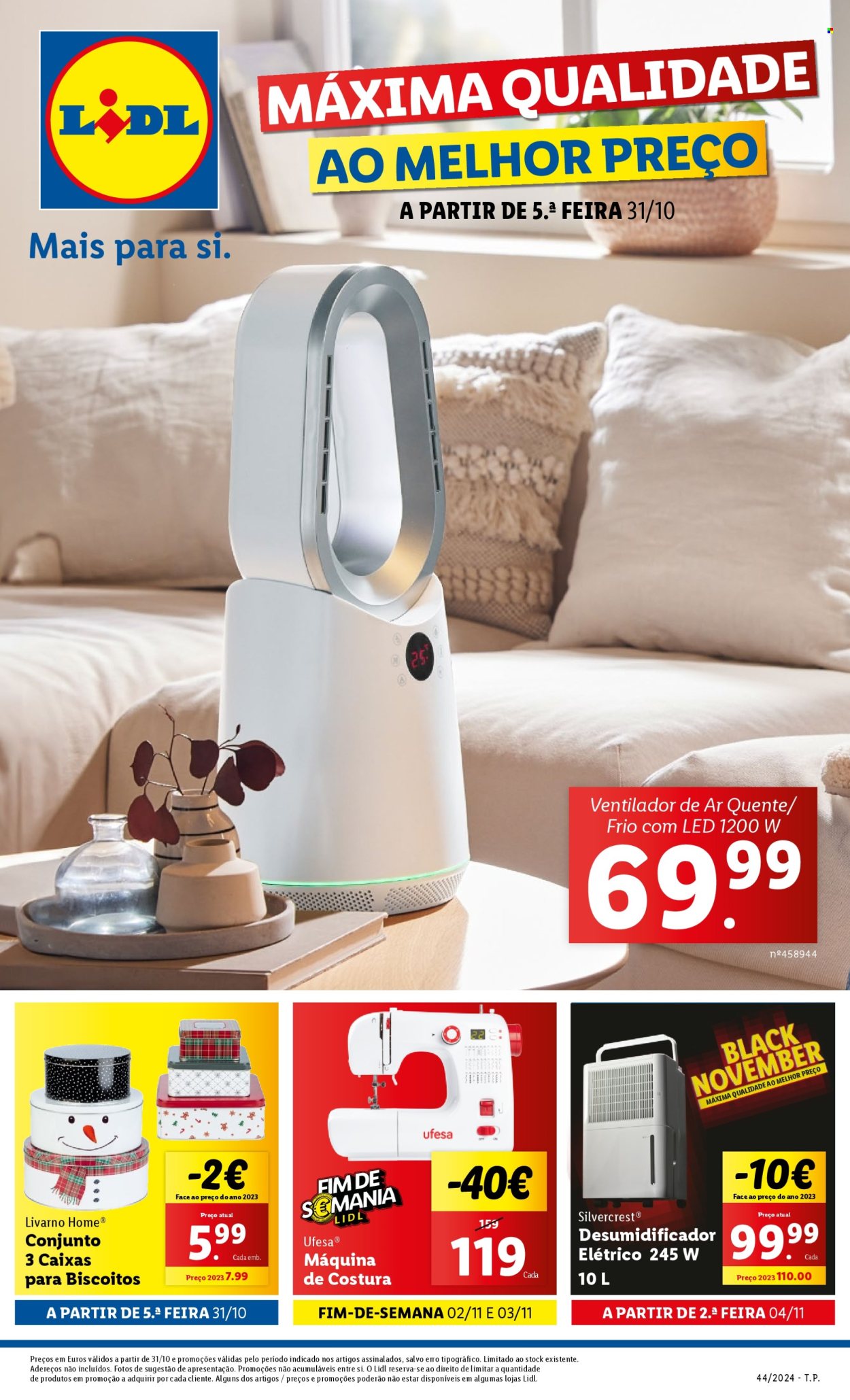 Folheto Lidl - 31.10.2024 - 6.11.2024. Página 1