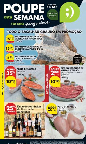 Folheto Pingo Doce - 29.10.2024 - 4.11.2024.