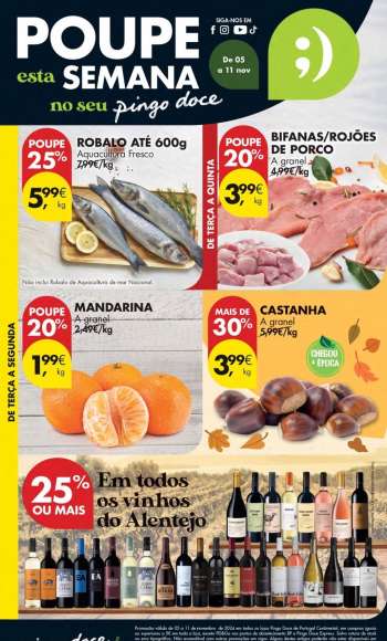 Folheto Pingo Doce - 5.11.2024 - 11.11.2024.