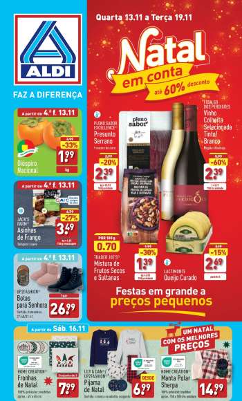 Folheto Aldi - 13.11.2024 - 19.11.2024.