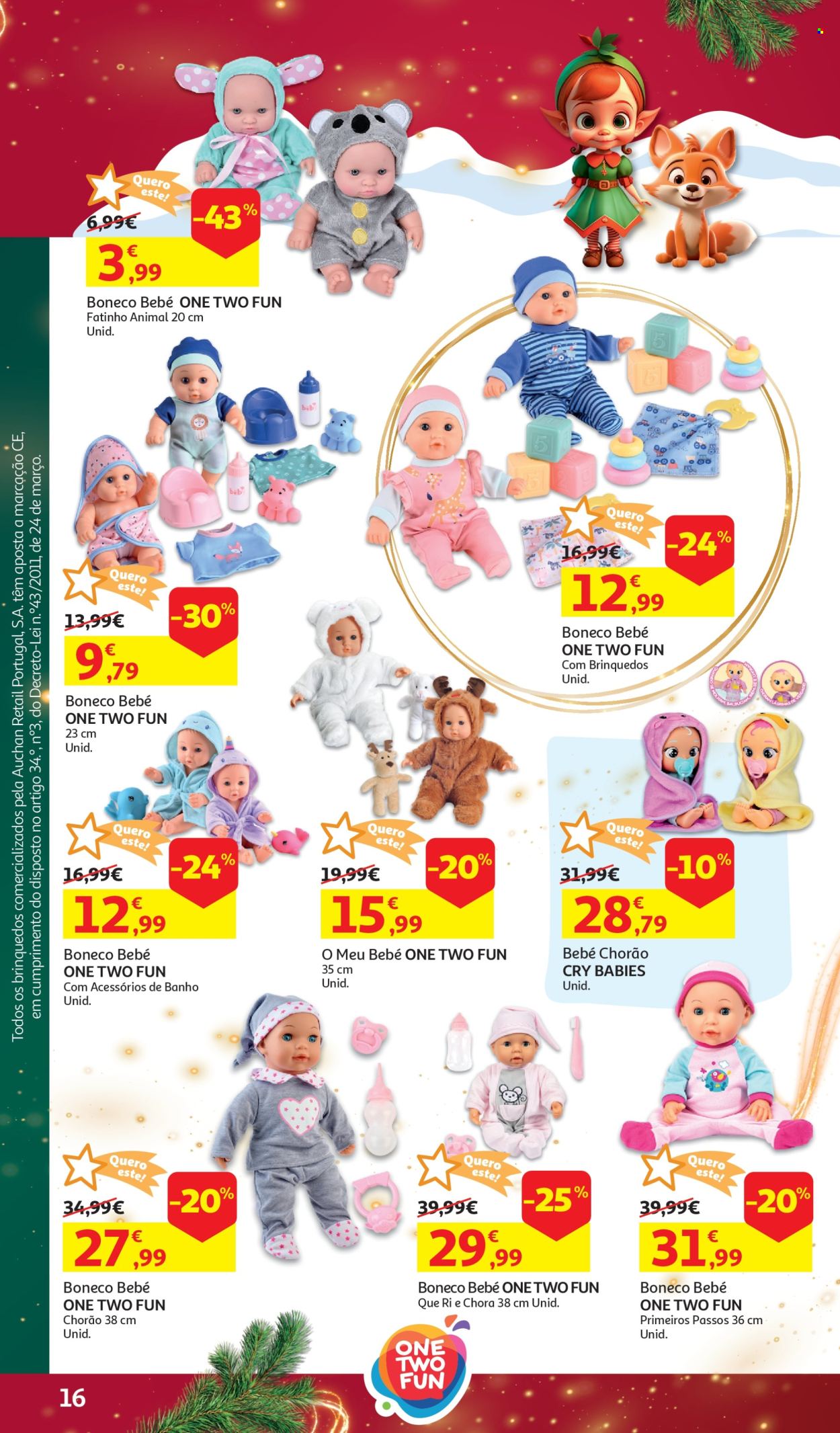 Folheto Auchan - 6.11.2024 - 10.12.2024. Página 16