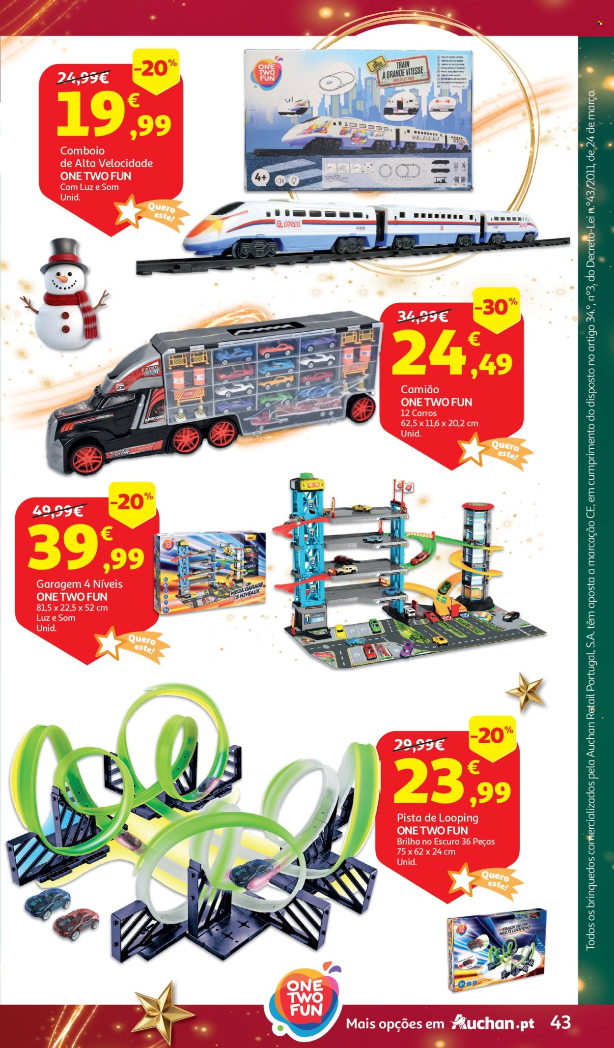 Folheto Auchan - 6.11.2024 - 10.12.2024. Página 43