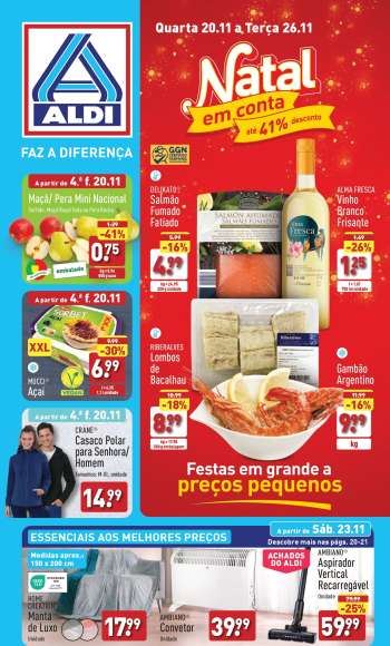 Folheto Aldi - 20.11.2024 - 26.11.2024.