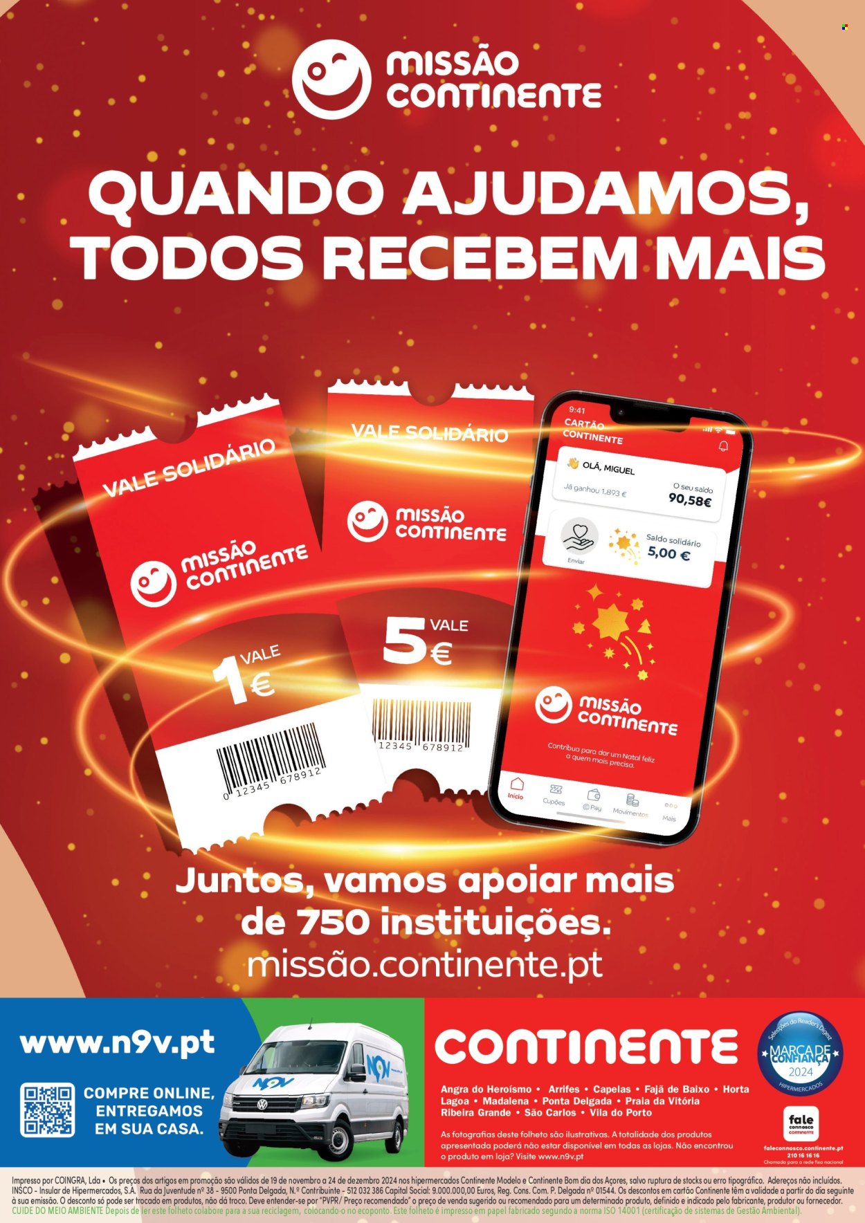 Folheto Continente Modelo - 19.11.2024 - 24.12.2024. Página 16