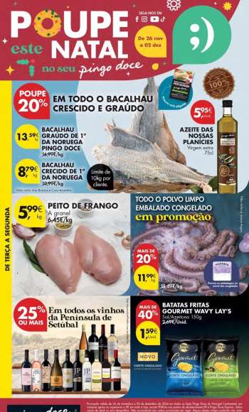 Folheto Pingo Doce - 26.11.2024 - 2.12.2024.