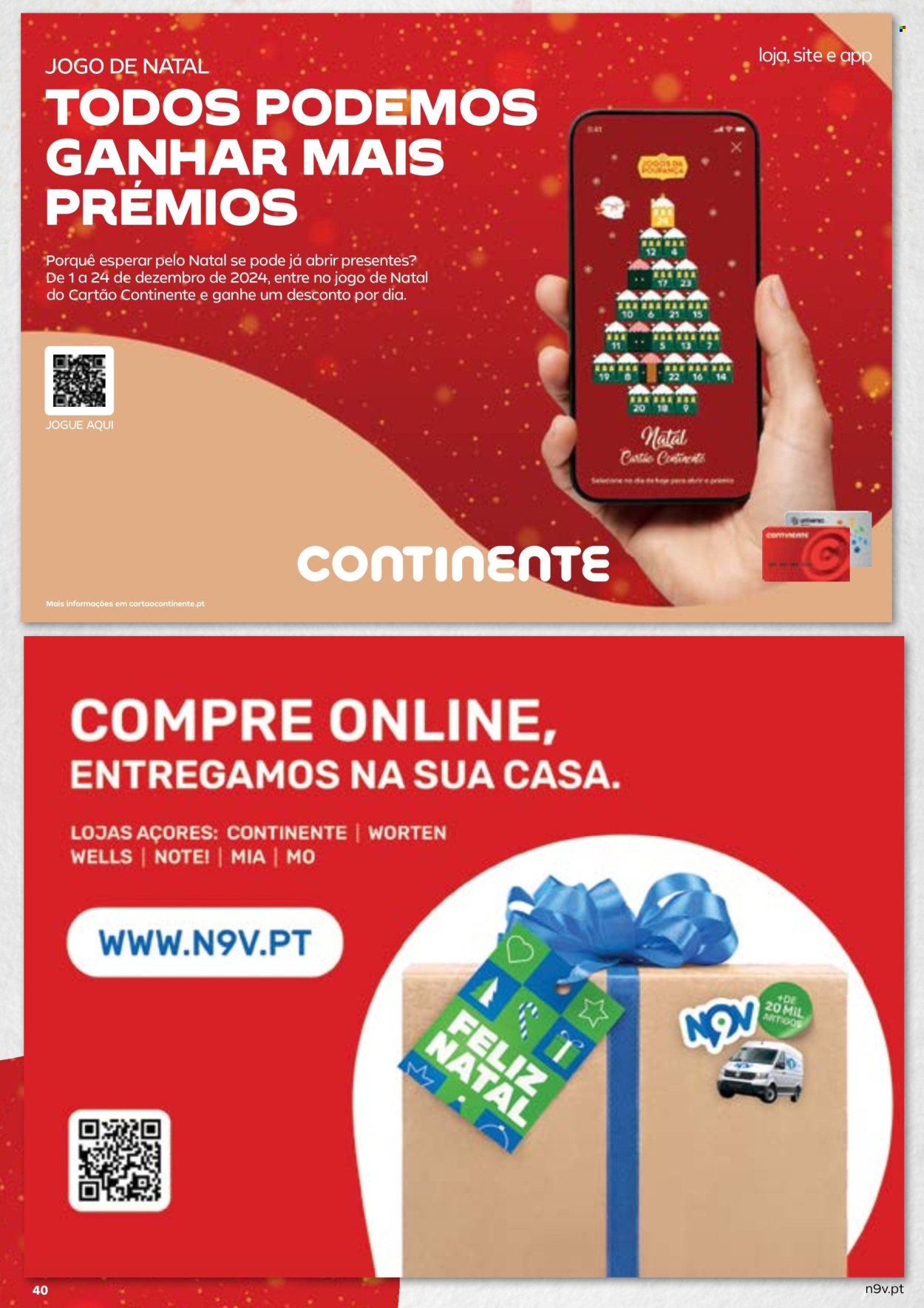 Folheto Continente Modelo - 5.12.2024 - 24.12.2024. Página 40