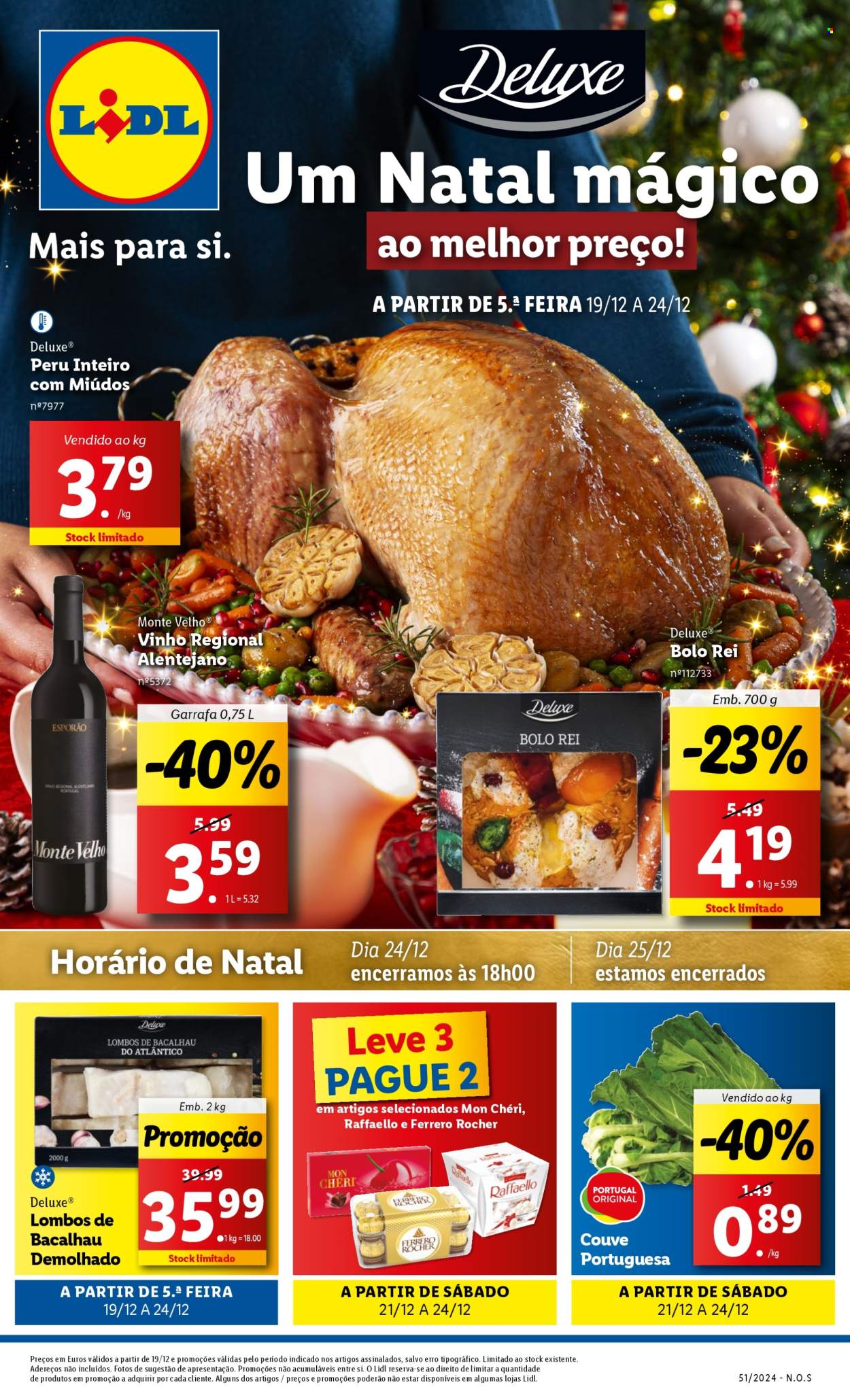 Folheto Lidl - 19.12.2024 - 24.12.2024. Página 1