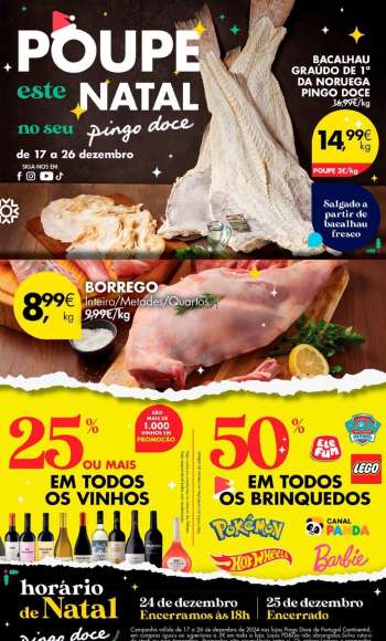 Folheto Pingo Doce - 17.12.2024 - 26.12.2024.