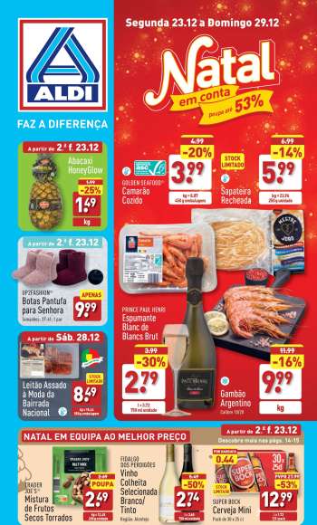 Folheto Aldi - 23.12.2024 - 29.12.2024.