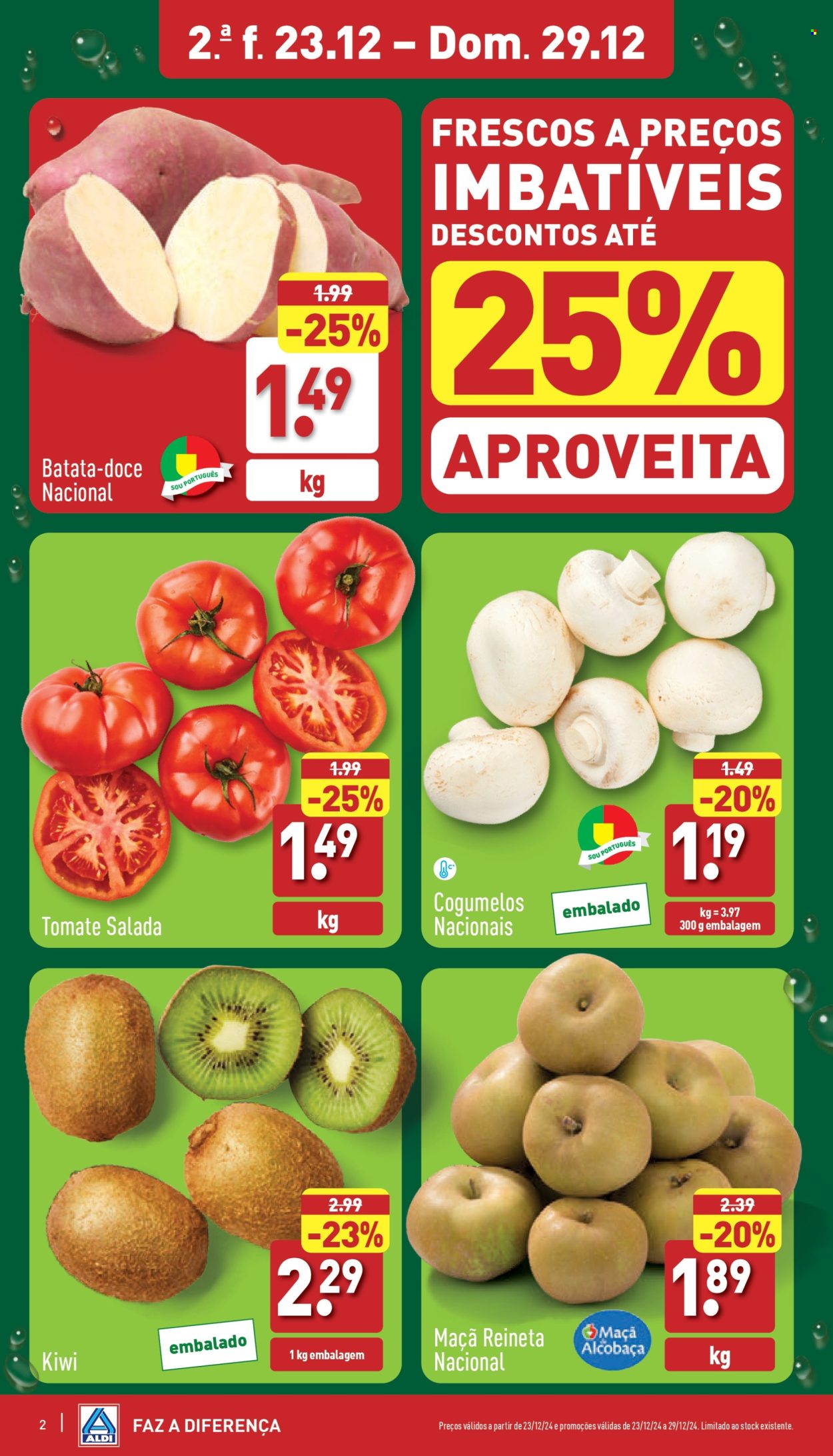 Folheto Aldi - 23.12.2024 - 29.12.2024. Página 2