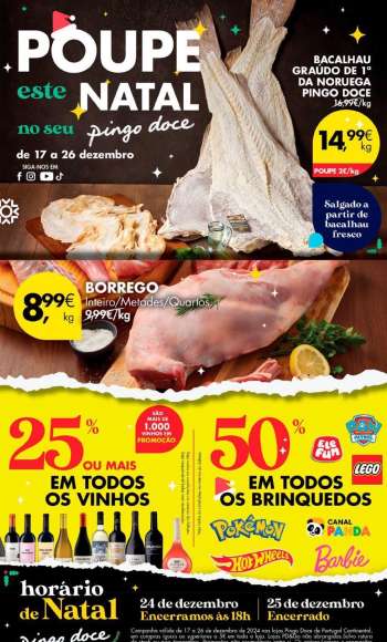 Folheto Pingo Doce - 17.12.2024 - 26.12.2024.