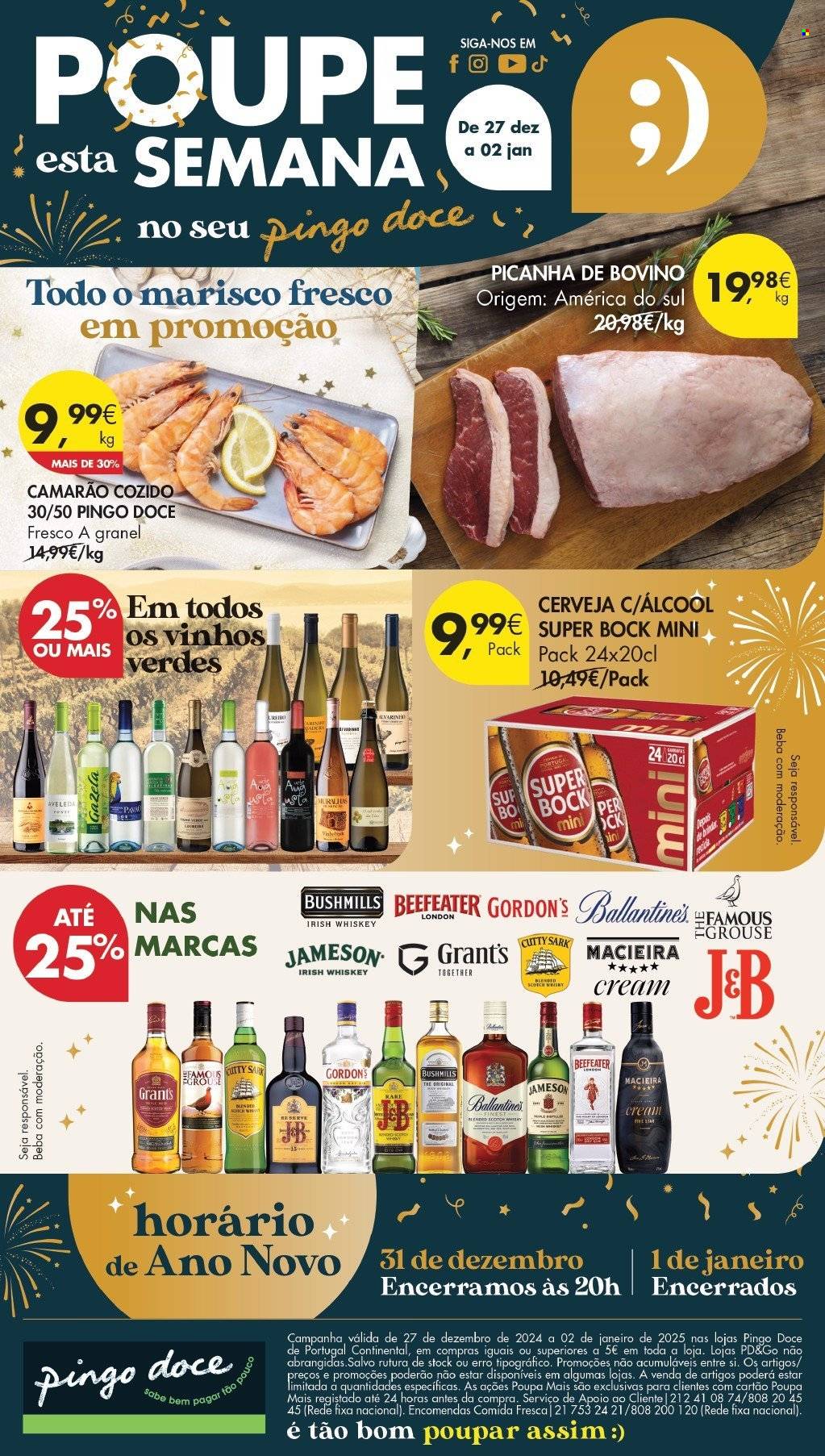 Folheto Pingo Doce - 27.12.2024 - 2.1.2025. Página 1