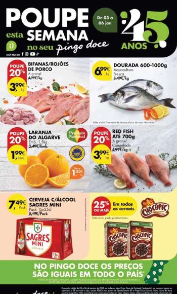 Folheto Pingo Doce - 3.1.2025 - 6.1.2025.