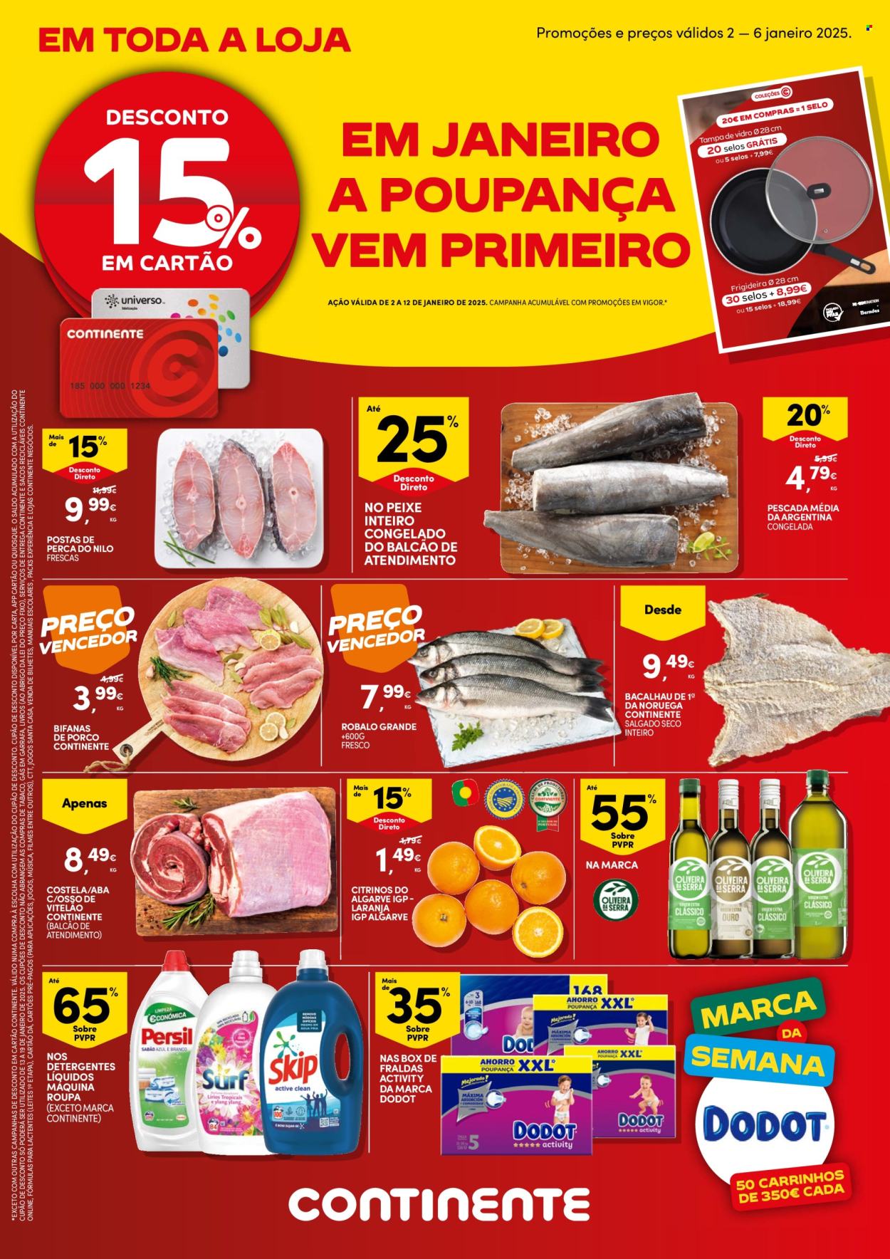 Folheto Continente Bom Dia - 3.1.2025 - 6.1.2025. Página 1
