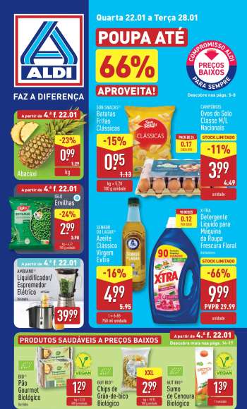 Folheto Aldi - 22.1.2025 - 28.1.2025.