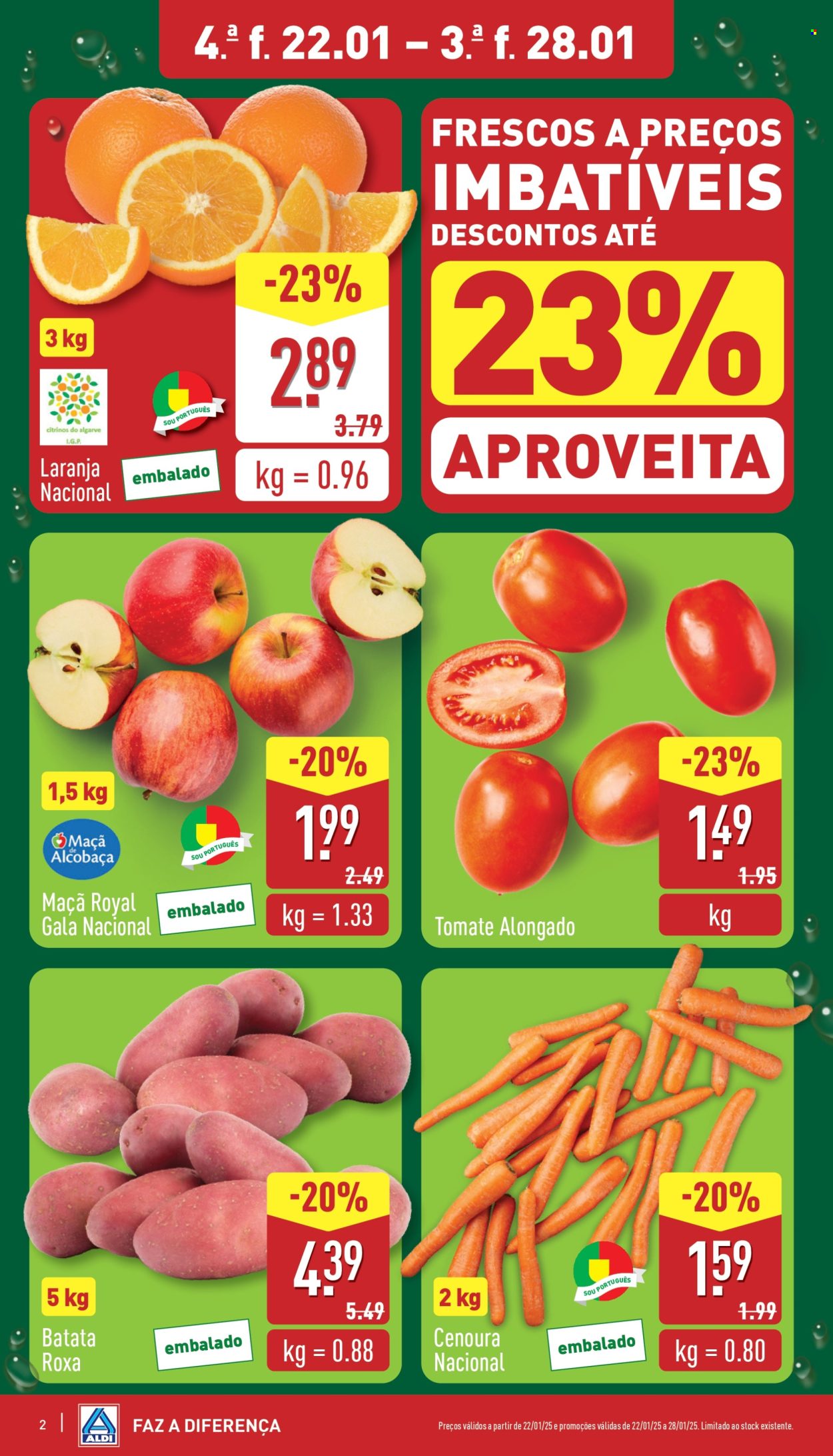 Folheto Aldi - 22.1.2025 - 28.1.2025. Página 2