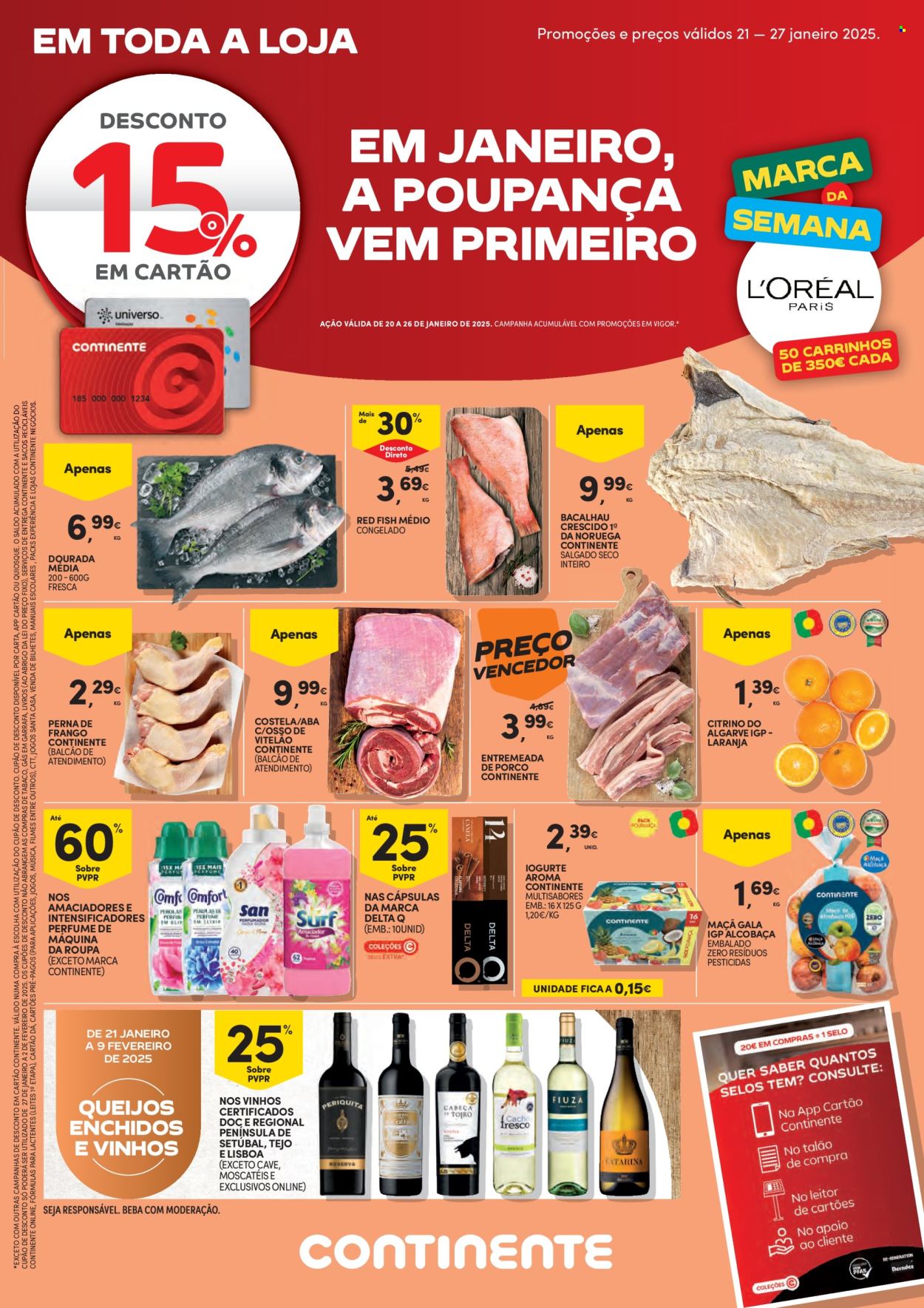 Folheto Continente Bom Dia - 21.1.2025 - 27.1.2025. Página 1