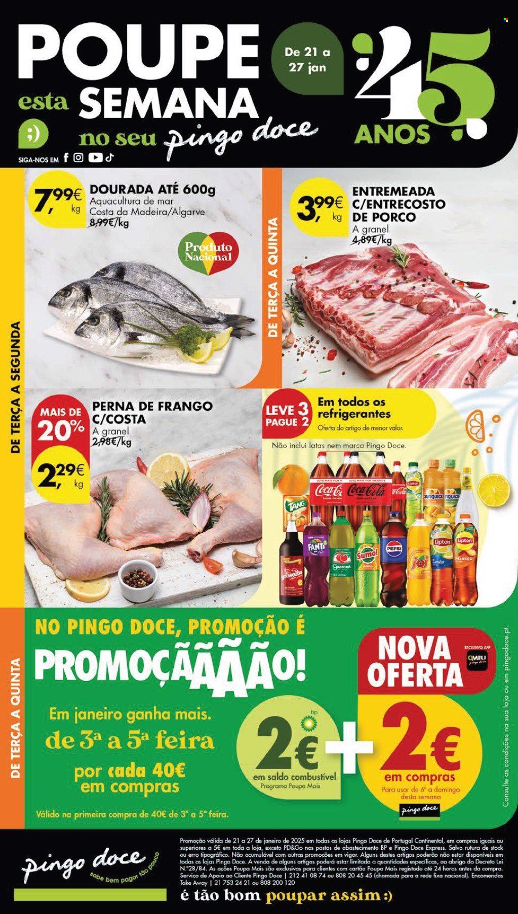 Folheto Pingo Doce - 21.1.2025 - 27.1.2025. Página 1