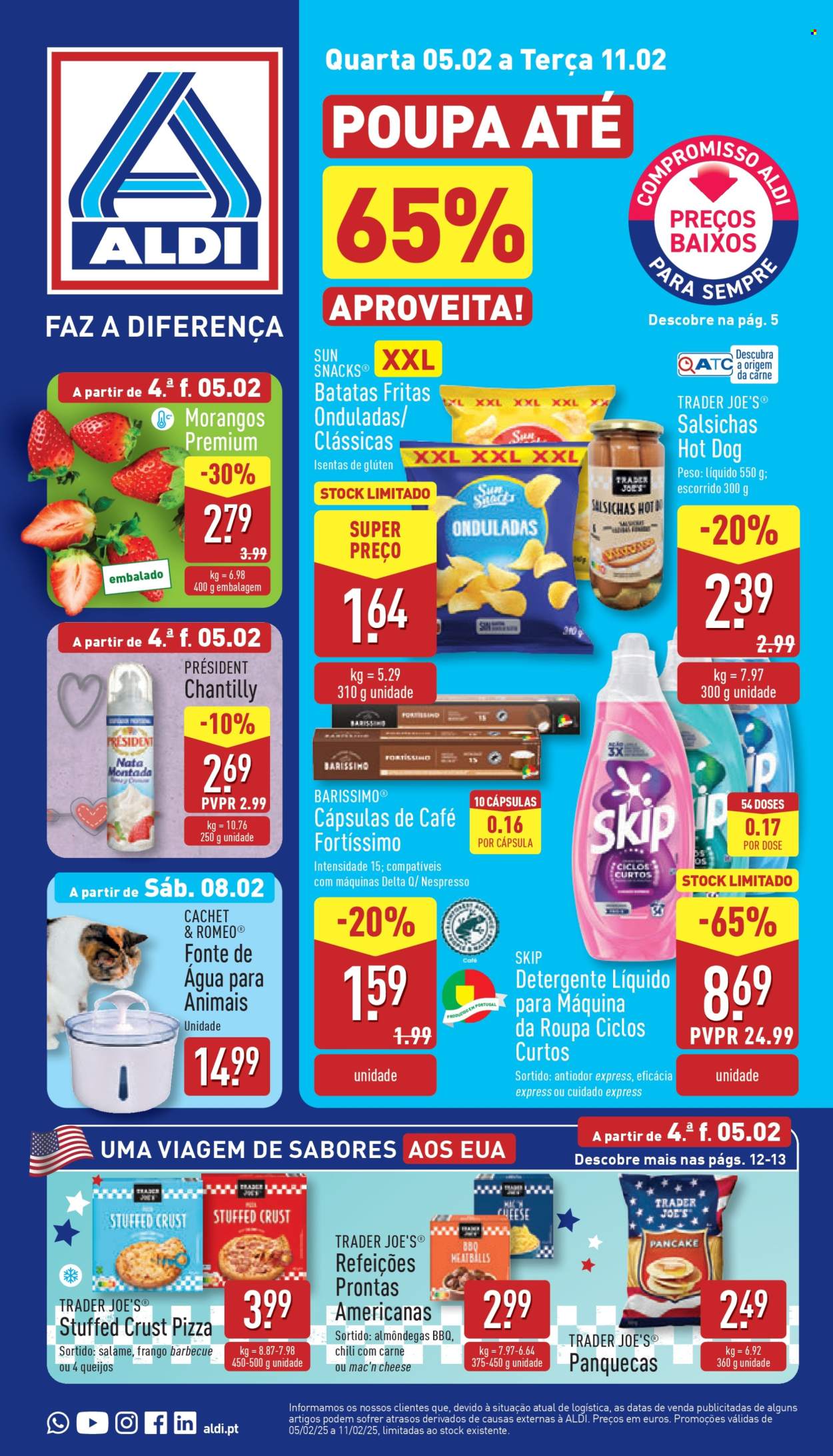 Folheto Aldi - 5.2.2025 - 11.2.2025. Página 1