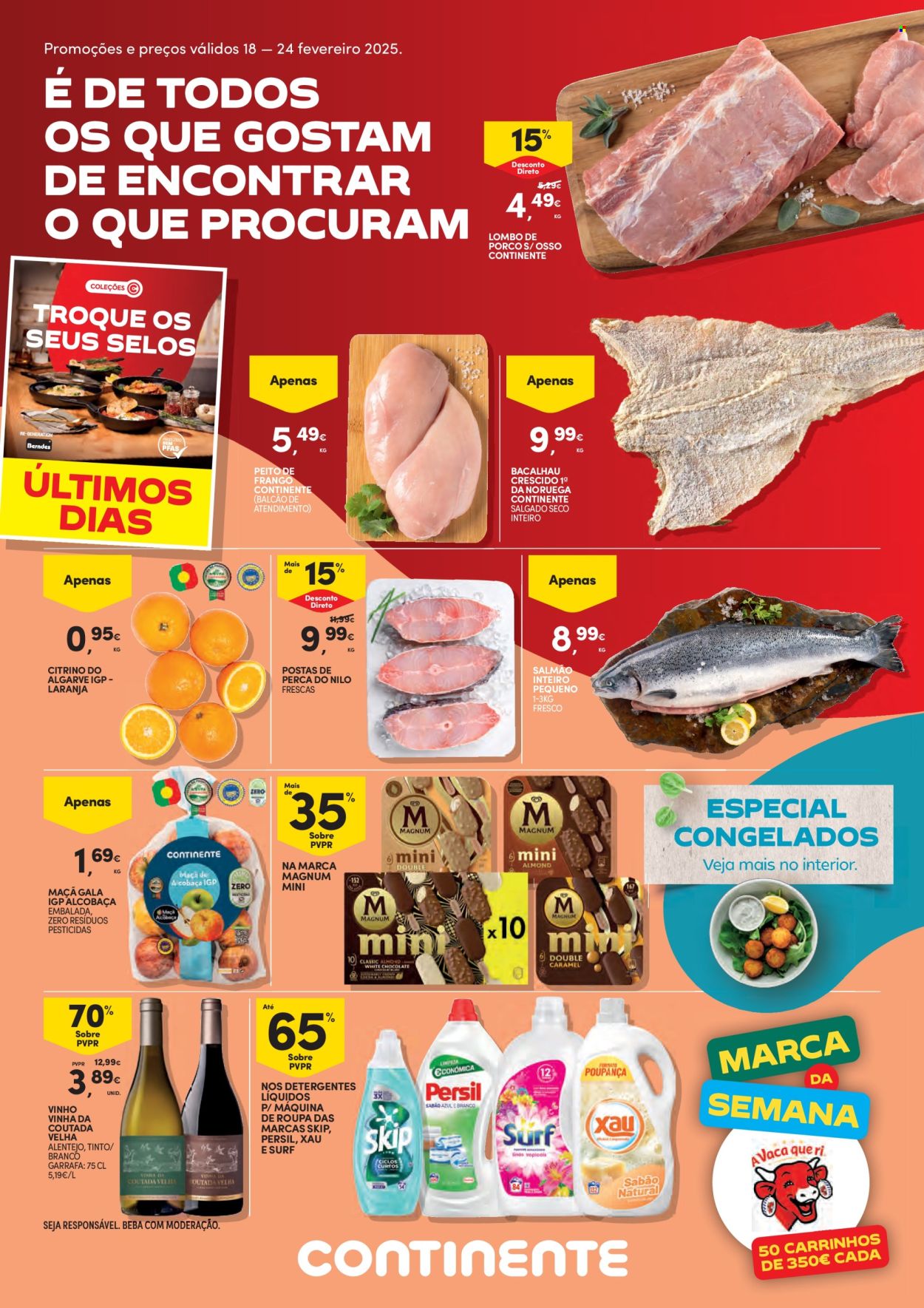 Folheto Continente Bom Dia - 18.2.2025 - 24.2.2025. Página 1