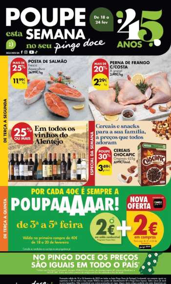 Folheto Pingo Doce - 18.2.2025 - 24.2.2025.