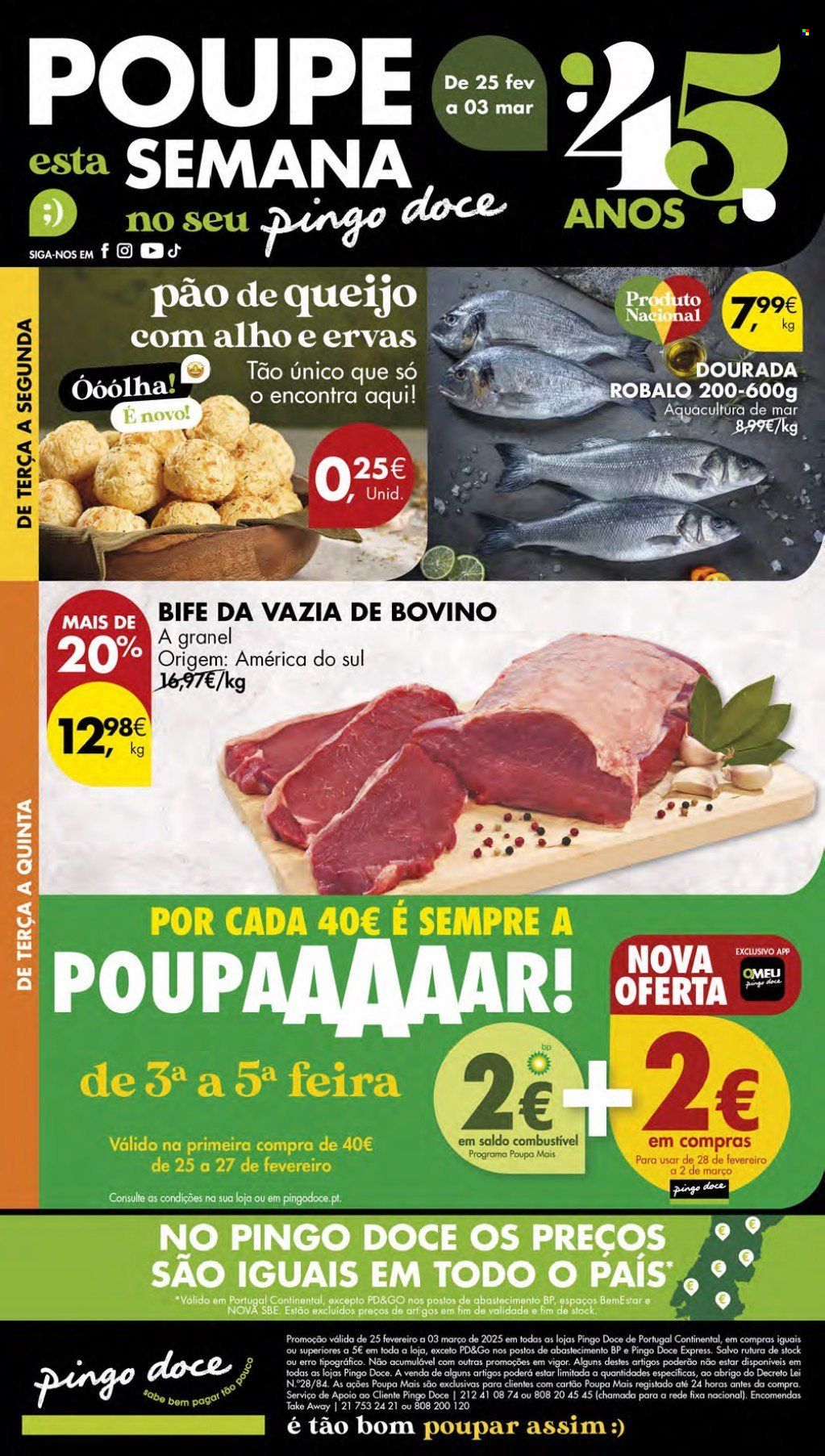 Folheto Pingo Doce - 25.2.2025 - 3.3.2025. Página 1