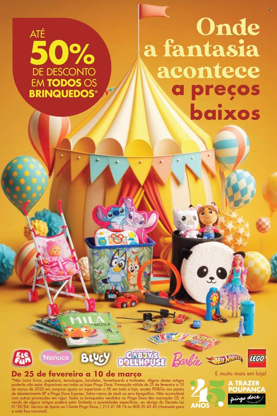Folheto Pingo Doce - 25.2.2025 - 10.3.2025. Página 1