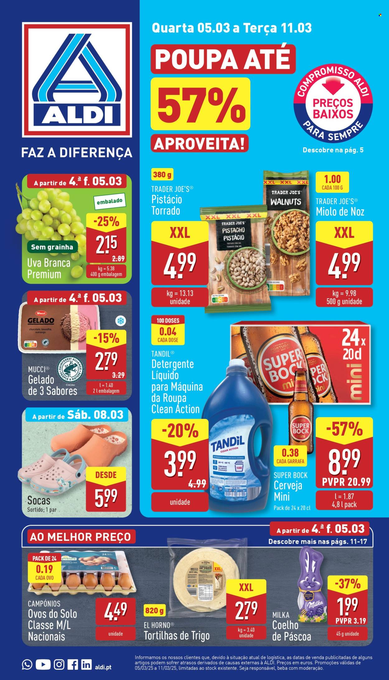 Folheto Aldi - 5.3.2025 - 11.3.2025. Página 1