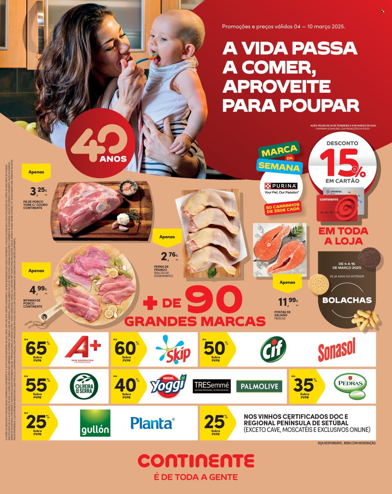 Folheto Continente Modelo - 4.3.2025 - 10.3.2025. Página 1