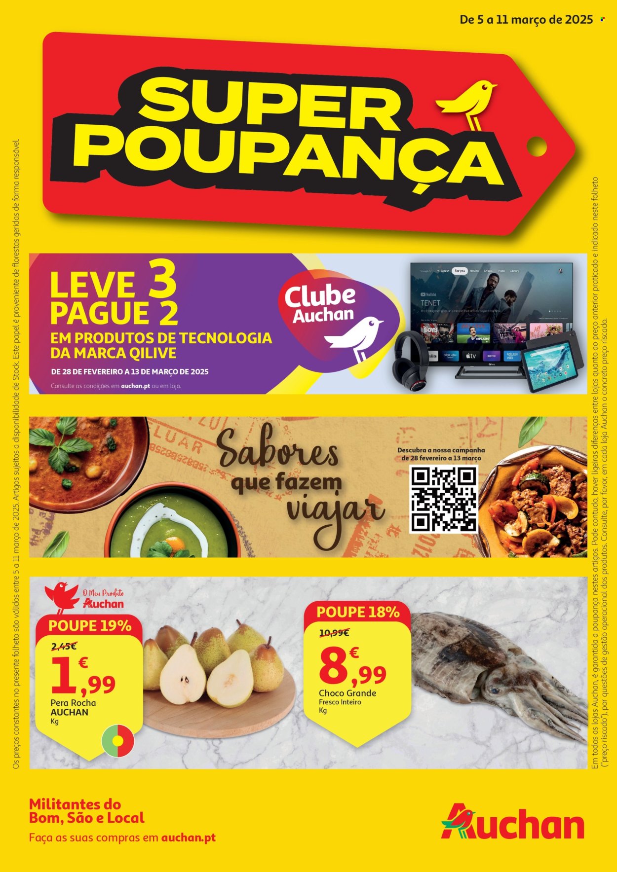 Folheto Auchan - 5.3.2025 - 11.3.2025. Página 1