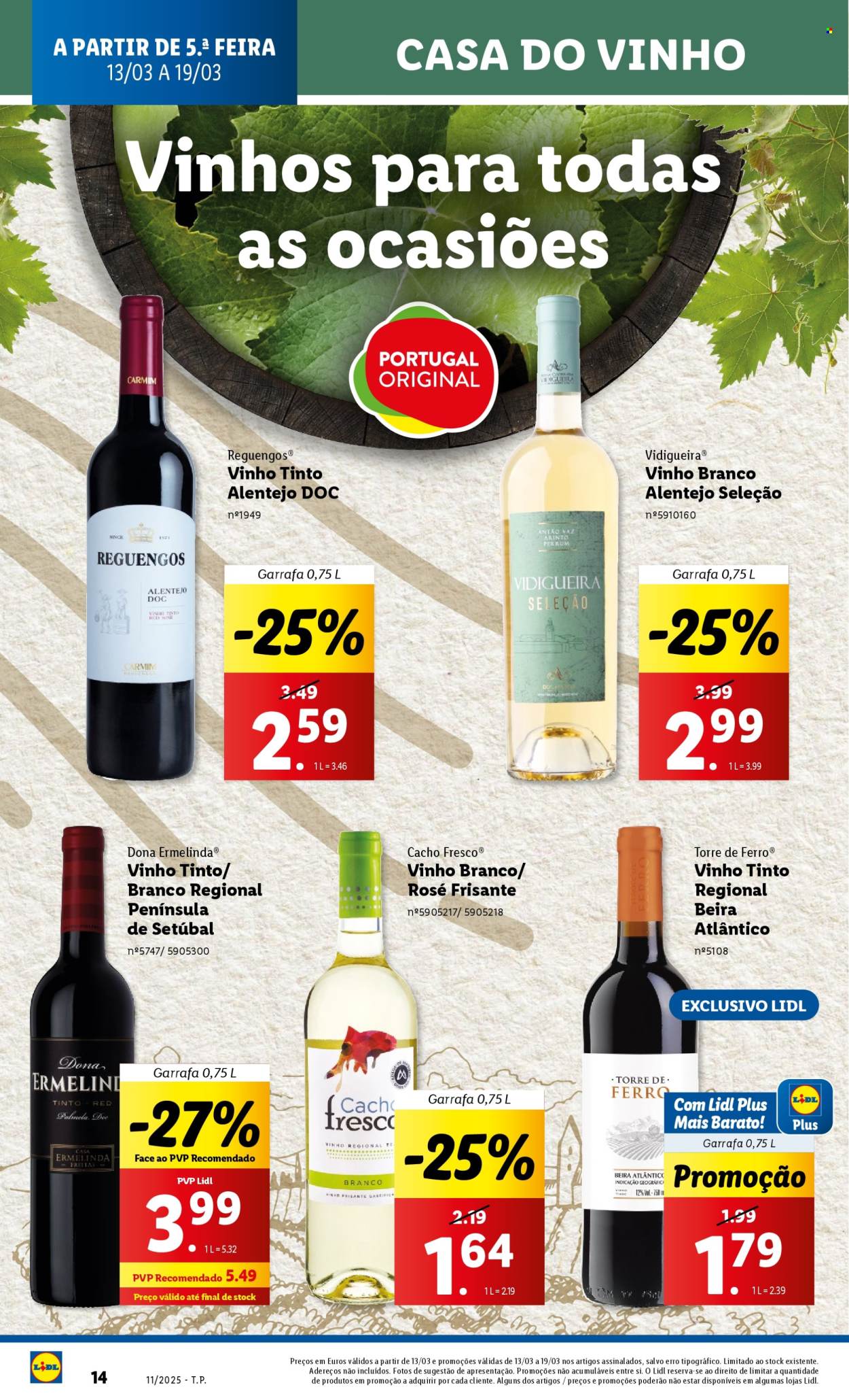 Folheto Lidl - 13.3.2025 - 19.3.2025. Página 14