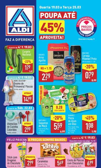 Folheto Aldi - 19.3.2025 - 25.3.2025.