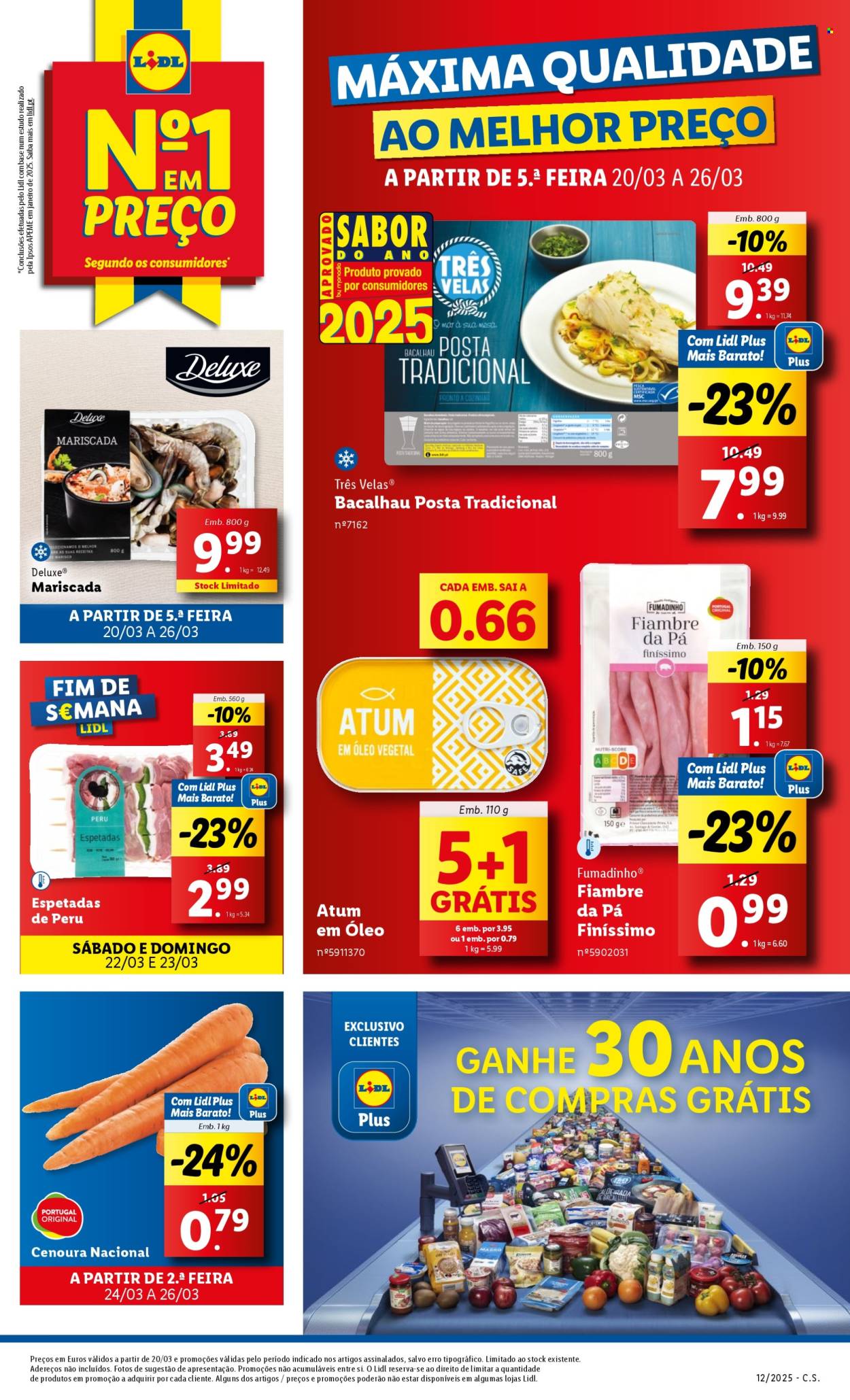 Folheto Lidl - 20.3.2025 - 26.3.2025. Página 1