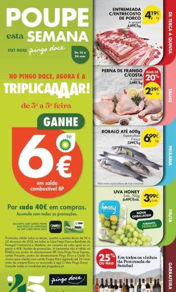 Folheto Pingo Doce - 18.3.2025 - 24.3.2025.