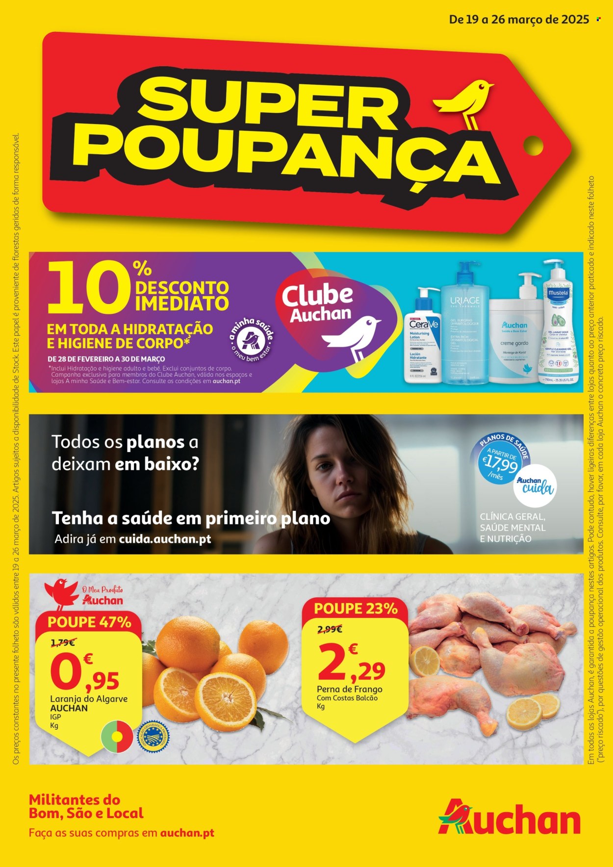 Folheto Auchan - 19.3.2025 - 26.3.2025. Página 1